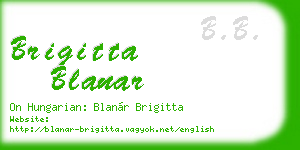 brigitta blanar business card