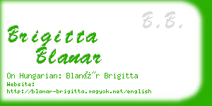brigitta blanar business card
